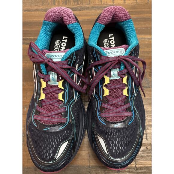 Brooks Womens Ghost 8th Edition Running Shoes Navy Lace Up W/New Insoles Sz 8.5 - Picture 6 of 9